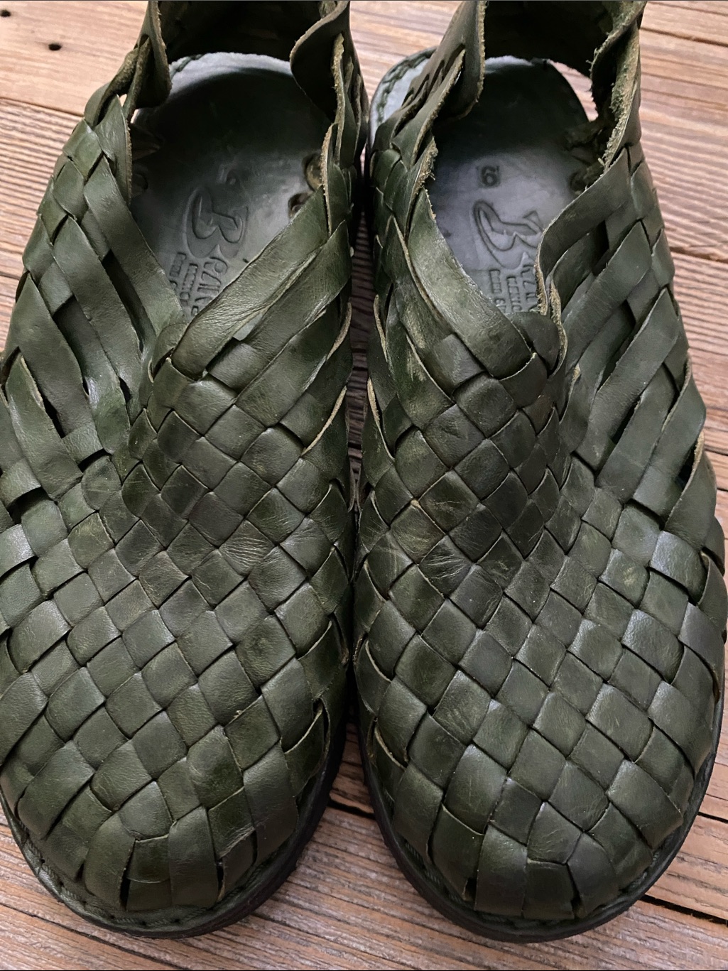 Brand X Green Huaraches 9